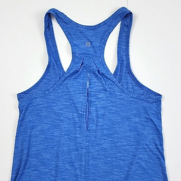 Lululemon Salute The Sun Singlet II Tank Top Heathered Lakeside Blue Size Small - Picture 6 of 10